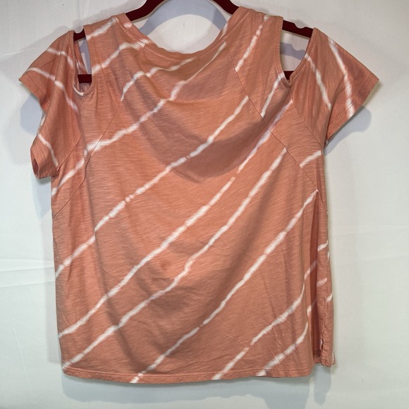 Vince Camuto Women's Medium Orange‎  Cold-Shoulder Top Salmon - Picture 4 of 4